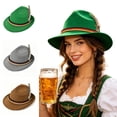 thumbnail image 1 of Miqool Novelties Brown German Hats for Men&Women Oktoberfest Hat Adjustable Size Oktoberfest Costume Bavarian Caps, 1 of 9
