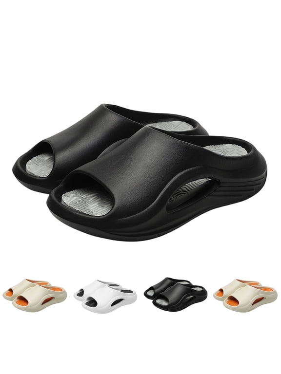Orthopedic EVA Sandals for Women and Men Arch Support Non Slip Recovery Slides Pain Relief Lightweight Cozy Thick Sole Slippers