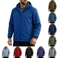 thumbnail image 1 of Miqool Pack Windbreaker for Men Lightweight Water Repellent Zip Up Hooded Jacket with Pockets for Running Hiking Cycling Travel, 1 of 9