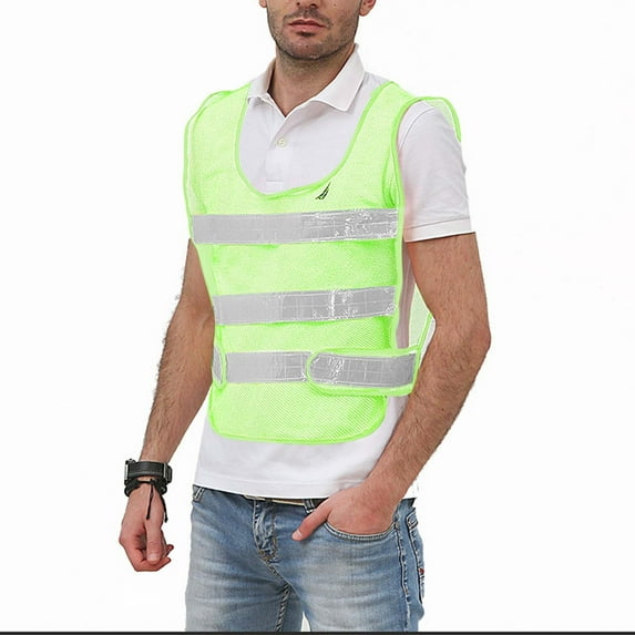 Miqool Reflective Mesh Safety Vests - High Visibility Vest ANSI Class 2 Construction Work Vest for Men and Women, Meets ANSI/ISEA Standards