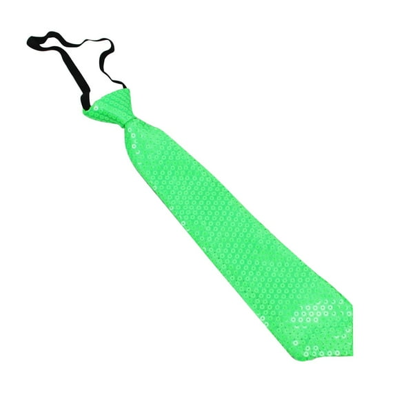 Miqool Sequin Ties for Men, Adjustable Skinny Tie Stage Performance Glitter Shiny Slim Ties Wedding Party Business Formal Necktie Raves Night Club Dress Up Costume