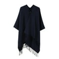 thumbnail image 1 of Miqool Shawl Wraps for Women Cozy Lightweight Poncho Cape Fashion Warm Shawl Coat for Fall Winter Travel, 1 of 4