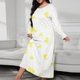 thumbnail image 1 of Miqool Sleep Shirts for Women Long Sleeve Night Shirts for Sleeping Pullover Nightgown Soft Nightdress S-XXXXXL, 1 of 3
