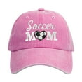 thumbnail image 1 of Miqool Soccer Mom Hat, Adjustable Washed Embroidered Baseball Cap Vintage Distressed Sun Hat for Mama Gifts for Mothers Day Birthday, 1 of 3