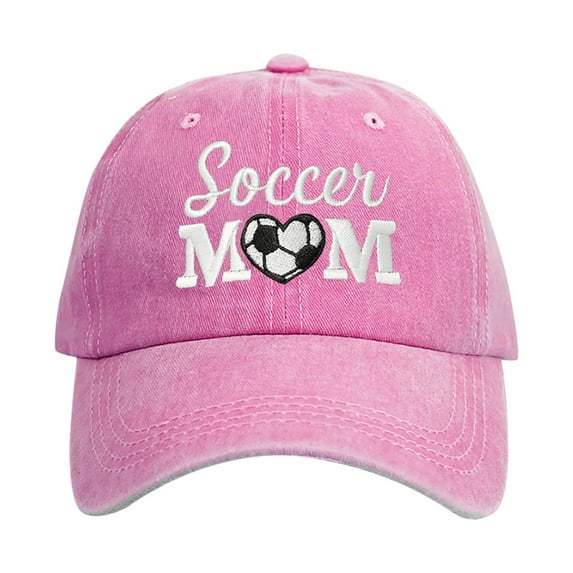 Miqool Soccer Mom Hat, Adjustable Washed Embroidered Baseball Cap Vintage Distressed Sun Hat for Mama Gifts for Mothers Day Birthday