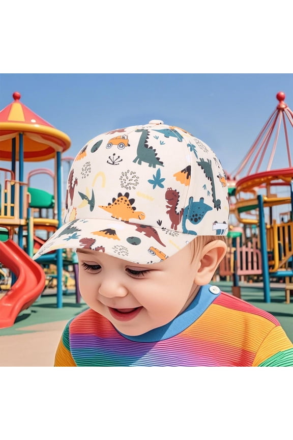 Toddler Baby Baseball Cap Infant Toddler Cute Print Cotton Sun Hat for Kids Boys Girls 2-4 Years