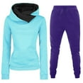 thumbnail image 1 of Up to 40% off Miqool Track Suits for Women Set - Casual 2 Piece Outfits Long Sleeve Fleece Hooded Sweatshirt Hoodies and Drawstring Jogger Pants Set Sweatsuit with Pockets, 1 of 3