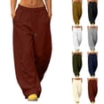 thumbnail image 1 of Miqool Women's Baggy Jeans High Waisted Wide Leg Comfort Stretch Baggy Denim Pants with Pockets, 1 of 8