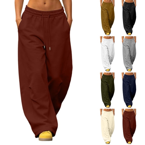 Miqool Women's Baggy Jeans High Waisted Wide Leg Comfort Stretch Baggy Denim Pants with Pockets