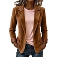thumbnail image 1 of Miqool Women's Blazers Business Button Lapel Long Sleeve Slim Fit Suit Casual Work Office Jacket with Pockets, 1 of 9
