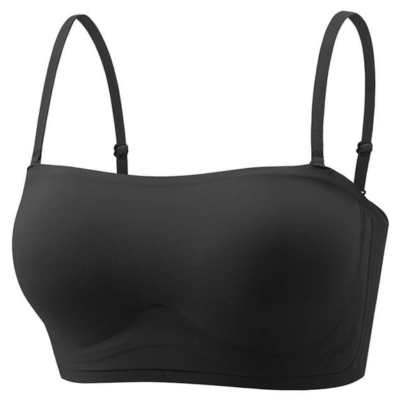 Miqool Women's Bralette Wireless No Padding Scoop Neck Seamless No Underwire Smoothing Everyday Bra