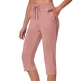 thumbnail image 1 of Miqool Women's Capri Pants Straight Leg High Waisted Drawstring Loose Capris Comfy Lounge Jogger Pants Workout Yoga Cropped Pants with Pockets, 1 of 8