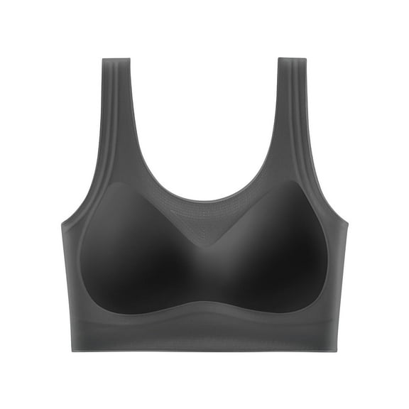 Miqool Women's Comfort Seamless Bra Full Coverage Wireless Bralette Lightly Lined Supportive Pullover T-Shirt Bra Everyday Bras