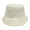 thumbnail image 1 of Miqool Women's Winter Quilted Bucket Hat, Checkered Fisherman Hat Warm Down Cap Windproof Snow Hats for Outdoor Cold Weather, 1 of 3