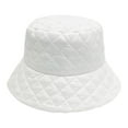 thumbnail image 1 of Miqool Women's Winter Quilted Bucket Hat, Checkered Fisherman Hat Warm Down Cap Windproof Snow Hats for Outdoor Cold Weather, 1 of 3
