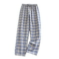 thumbnail image 1 of Miqool Womens Plaid Pajama Pants Sleepwear Comfy Cotton Lounge Pants Drawstring Sleep Bottoms Pj Bottoms, M-XXL, 1 of 4