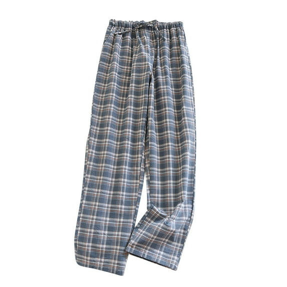 Miqool Womens Plaid Pajama Pants Sleepwear Comfy Cotton Lounge Pants Drawstring Sleep Bottoms Pj Bottoms, M-XXL