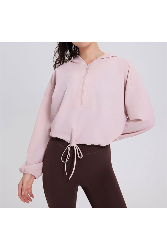 Up to 40% off Miqool Womens UPF 50+ Sun Shirts Half Zip Lightweight Quick Dry Sun Protection Long Sleeve Shirt Cropped Jackets Workout Hiking Athletic Shirts Rash Guard