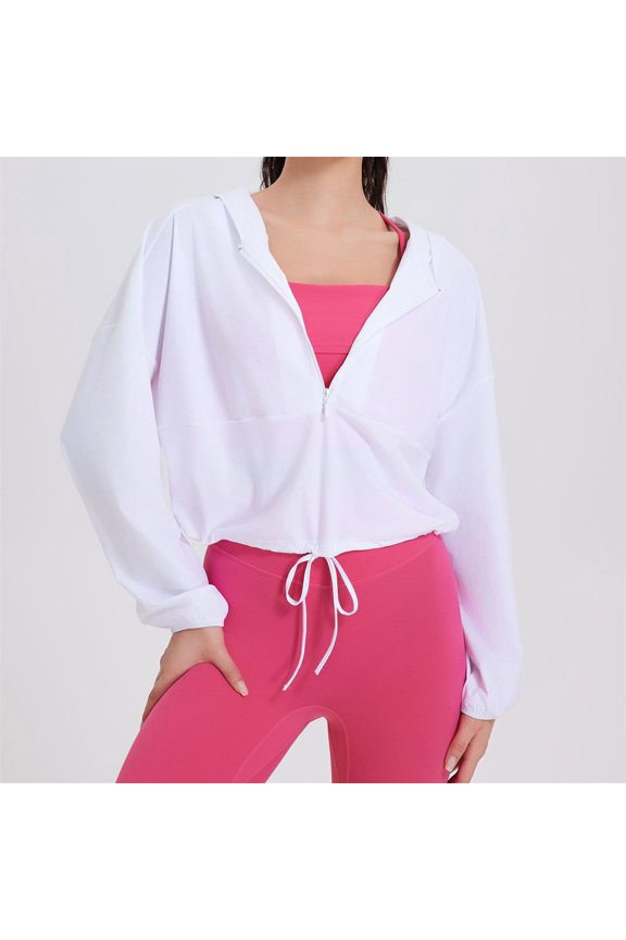 Womens UPF 50+ Sun Shirts Half Zip Lightweight Quick Dry Sun Protection Long Sleeve Shirt Cropped Jackets Workout Hiking Athletic Shirts Rash Guard