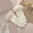 thumbnail image 1 of Miqool Womens Winter Warm Touchscreen Gloves Thermal Fleece Lined Mittens Outdoor Suede Gloves, 1 of 2