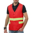 thumbnail image 1 of Miqool Yellow Reflective Safety Vests - High Visibility Vest ANSI Class 2 Construction Work Vest for Women & Men, Meets ANSI Standards, 1 of 9