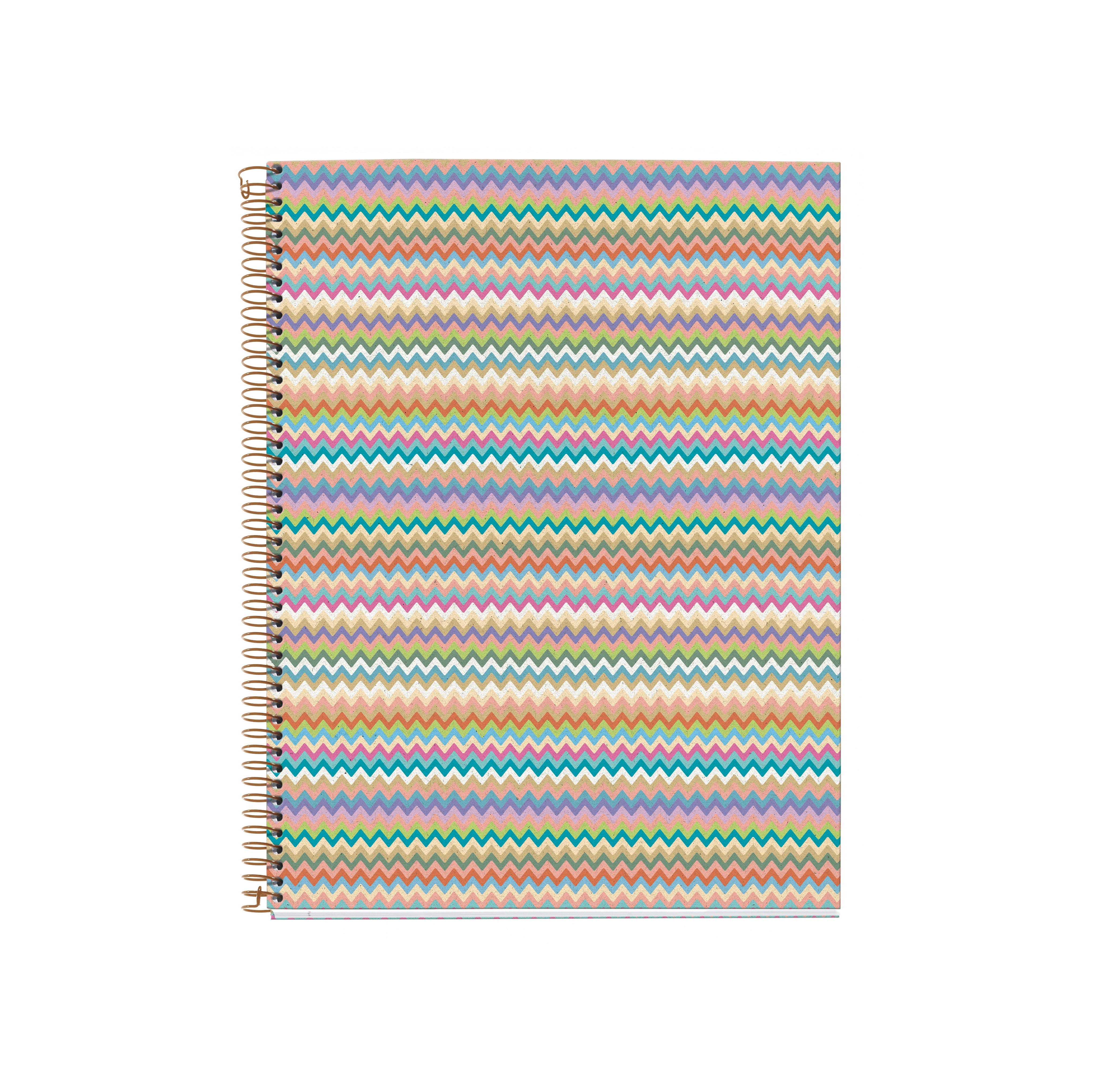 Miquelrius Mallorca ZigZag 4subject Lined Cardboard Notebook 8.5 x 11