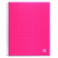 Miquelrius Medium Spiral Bound Notebook, Candy Code Raspberry (6.5 x 8
