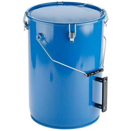 MirOil 30L 6 Gallon Oil Disposal Caddy with Lid Lock | Safe Storage & Transport of Up to 6 Gal of Polishing / Frying Oil | Utility Pail with Heat Shield Fitted Handle