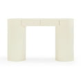 thumbnail image 1 of Mira Cream High Gloss Console Table, 1 of 9