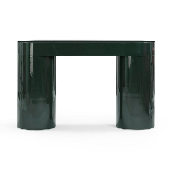 TOV Furniture Mira Deep Green High Gloss Console Table