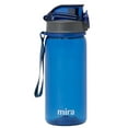 thumbnail image 1 of Mira Reusable Tritan Water Bottle | BPA-Free Plastic Sports Water Bottle | Leak Proof Locking Flip Top Lid with Easy Flow Spout | 17 oz (500 ml), Navy Blue, 1 of 7
