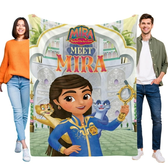 Mira Royal Detective-Anti-Pilling Flannel Blanket Soft Lightweight Plush Fuzzy Cozy Luxury Blanket for Home and Kitchen Use  Perfect for Kids and Adults 60"*79"(150cm*200cm)