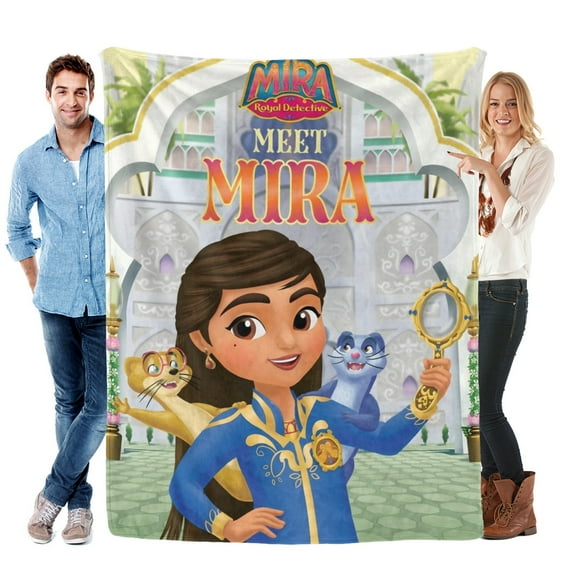 Mira Royal Detective-Anti-Pilling Flannel Blanket Soft Lightweight Plush Fuzzy Cozy Luxury Blanket for Home and Kitchen Use  Perfect for Kids and Adults