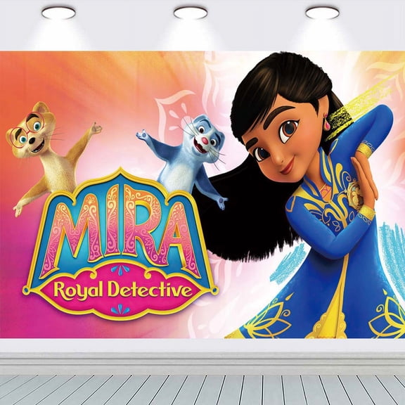 Mira Royal Detective Backdrop Party Supplies Taspestry Background Wall Decor Banner Post Decor Decorations