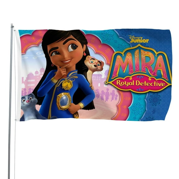 Mira Royal Detective-themed Printed Flag Perfect gift for fans, friends, and family members, and suitable for indoor and outdoor activities, party decorations.48"x71" (120cm180cm)