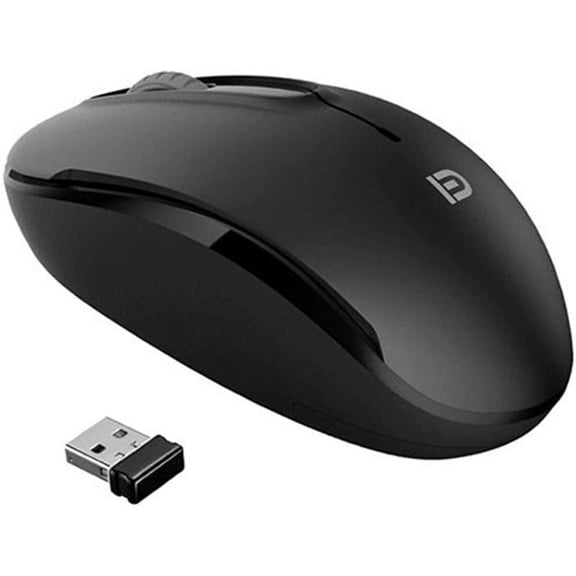 MiraCase Comfortable 2.4 GHz Long Range Silent Wireless | 1600 DPI | 30ft Working Distance | Battery Included | Black