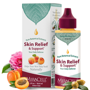 MiraCell Skin Relief & Support – Deep Hydration and Soothing Support with Bakuchiol, Vitamins C & E, and Plant-Based Oils 2oz