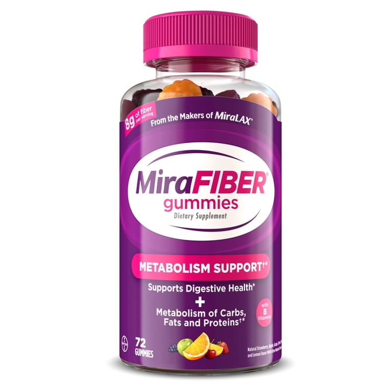 glp 1 miralax MiraFIBER Gummies, From The Makers of MiraLAX, Fiber to Support Your GLP-1  Journey, 8g Per Serving, Gut Health for Men & Women, Prebiotic Fiber