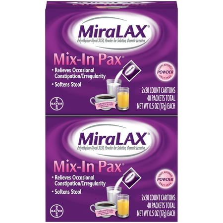 MIRALAX Mix-In Pax 40ct.