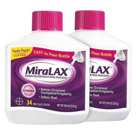 MiraLAX Powder Laxative, 68 Doses