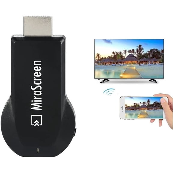 MiraScreen Wireless Display Adapter Dongle 1080P HD Screen Mirroring Media Player Stick for Ta et Smartphone Compati e with Miracast Airplay DLNA