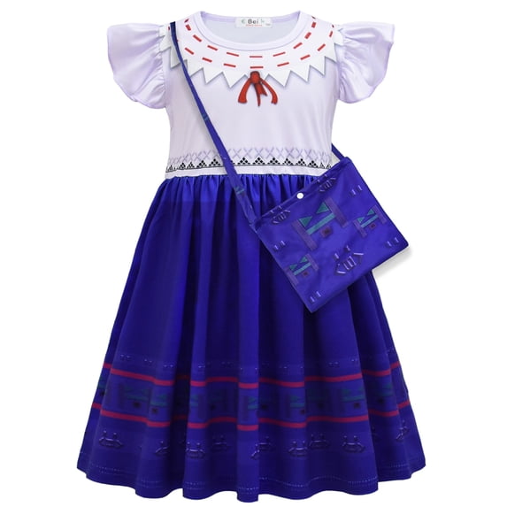 Music Magic Costume Dress with Bag for 2-8 Years Halloween Outfits