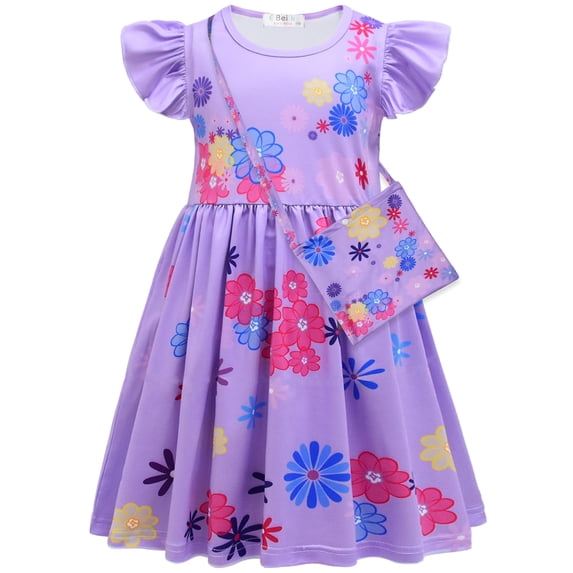 Music Magic Costume Dress with Bag for 2-8 Years Halloween Outfits