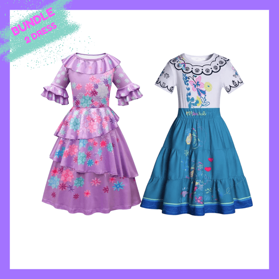 Mirabel & Isabella Dress Bundle from Encanto - Kids Sizes