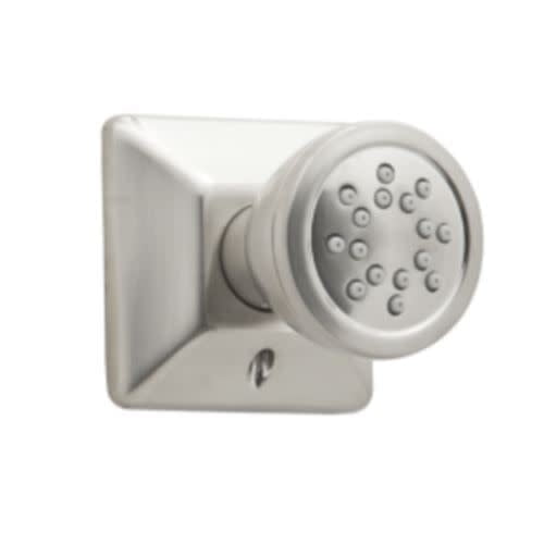 Mirabelle by Signature Hardware Single Function Square Body Spray in Brushed Nickel