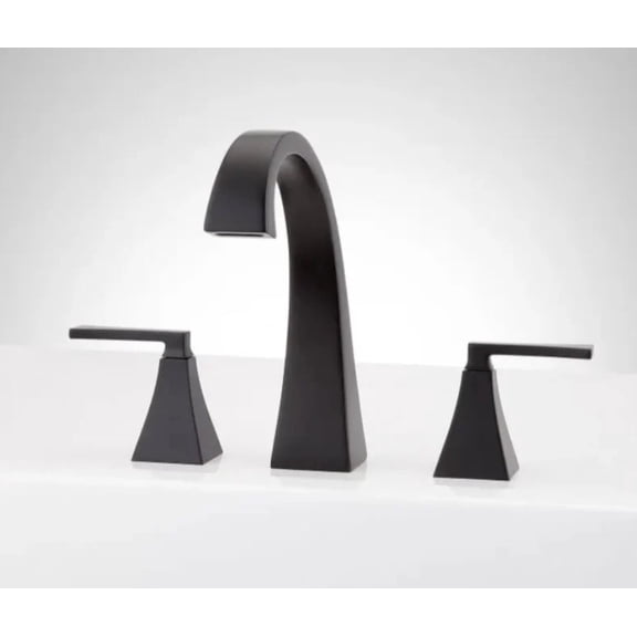 Mirabelle Vilamonte MIRVL3RT Brass Black Standard Tub Faucet 3 Piece