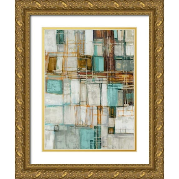 Mirabelli, Lori 25x32 Gold Ornate Wood Framed with Double Matting Museum Art Print Titled - Midnight Waltz II