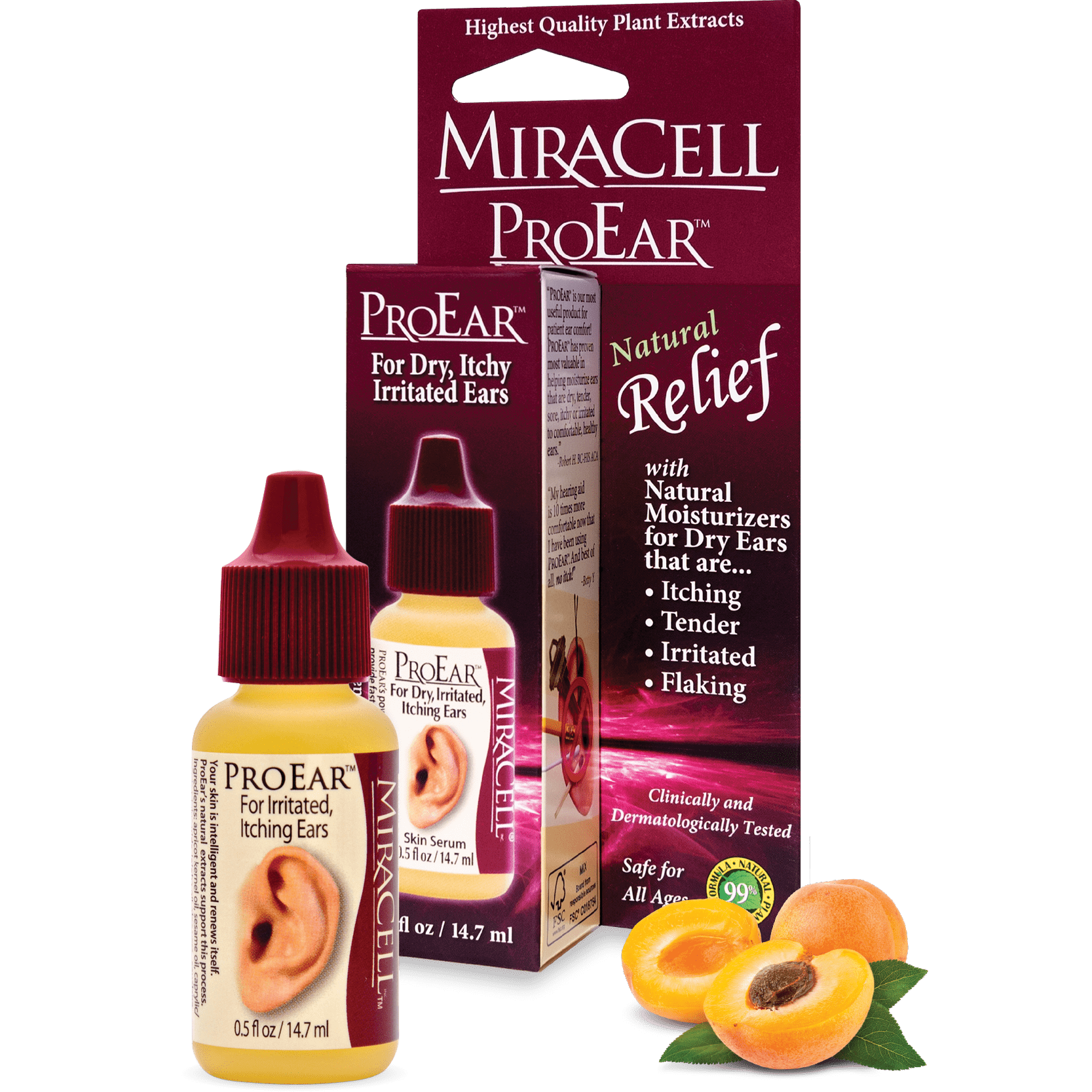 Miracell Ear Drops Pro Ear-for itchy, irritated ears, 0.5 oz