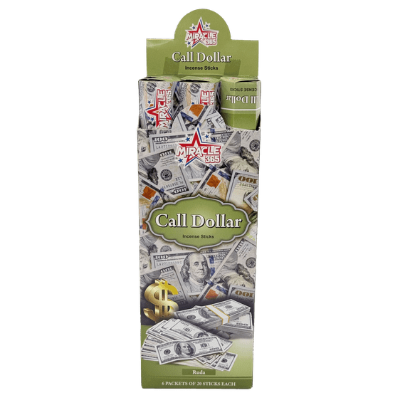 Miracle 365 Call Dollar (Llama Dolar) Incense Sticks