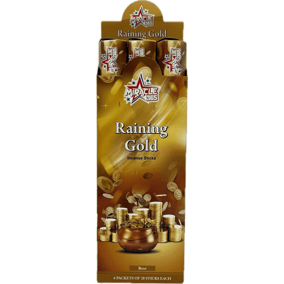 Miracle 365 Raining Gold (Lluvia De Oro) Incense Sticks